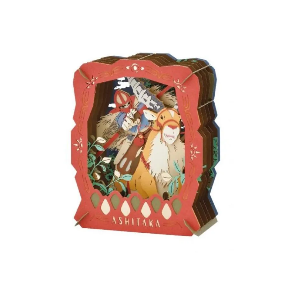 Maison Ghibli Arts And Crafts-Paper Theater Ashitaka & Yakul - Princess Mononoke