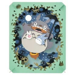 Maison Ghibli Arts And Crafts-Paper Theatre Totoro Under The Moon - My Neihgbor Totoro