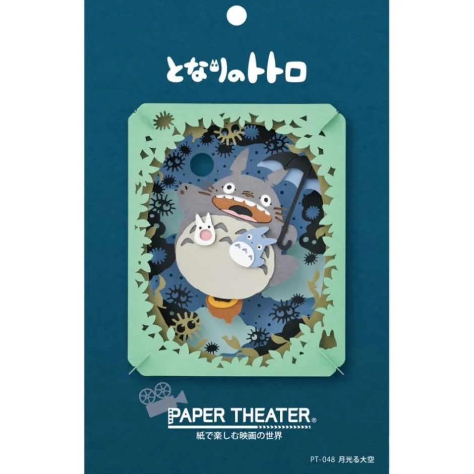 Maison Ghibli Arts And Crafts-Paper Theatre Totoro Under The Moon - My Neihgbor Totoro