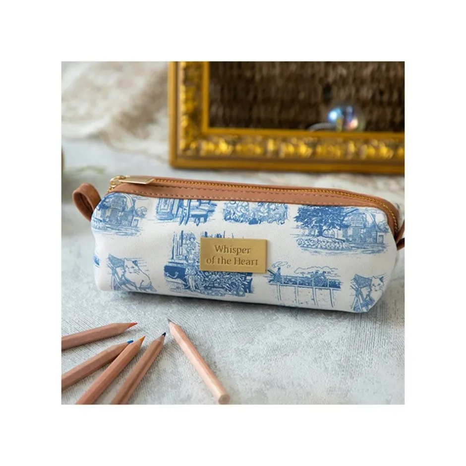 Maison Ghibli Storage-Pencil Case Blue Nostalgia - Whisper Of The Heart