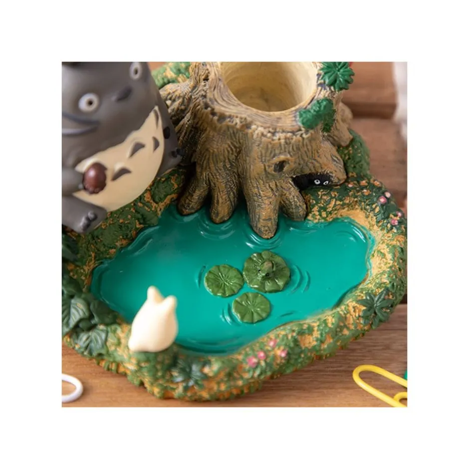 Maison Ghibli Jewellery Boxes-Pencil Holder Figurines Totoro By The Pond - My Neighbor Totoro