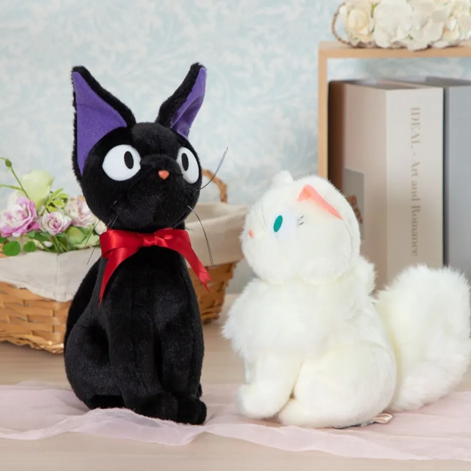 Maison Ghibli Classic Plush-Plush Jiji Sitting M - Kiki'S Delivery Service
