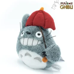 Maison Ghibli Classic Plush-Plush Totoro With Red Umbrella - My Neighbor Totoro