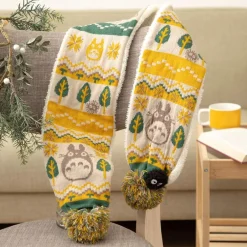 Maison Ghibli Outfits-Pom Pom Scarf Totoro & Soot Sprites - My Neighbor Totoro