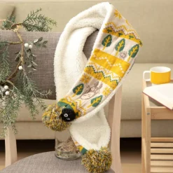 Maison Ghibli Outfits-Pom Pom Scarf Totoro & Soot Sprites - My Neighbor Totoro