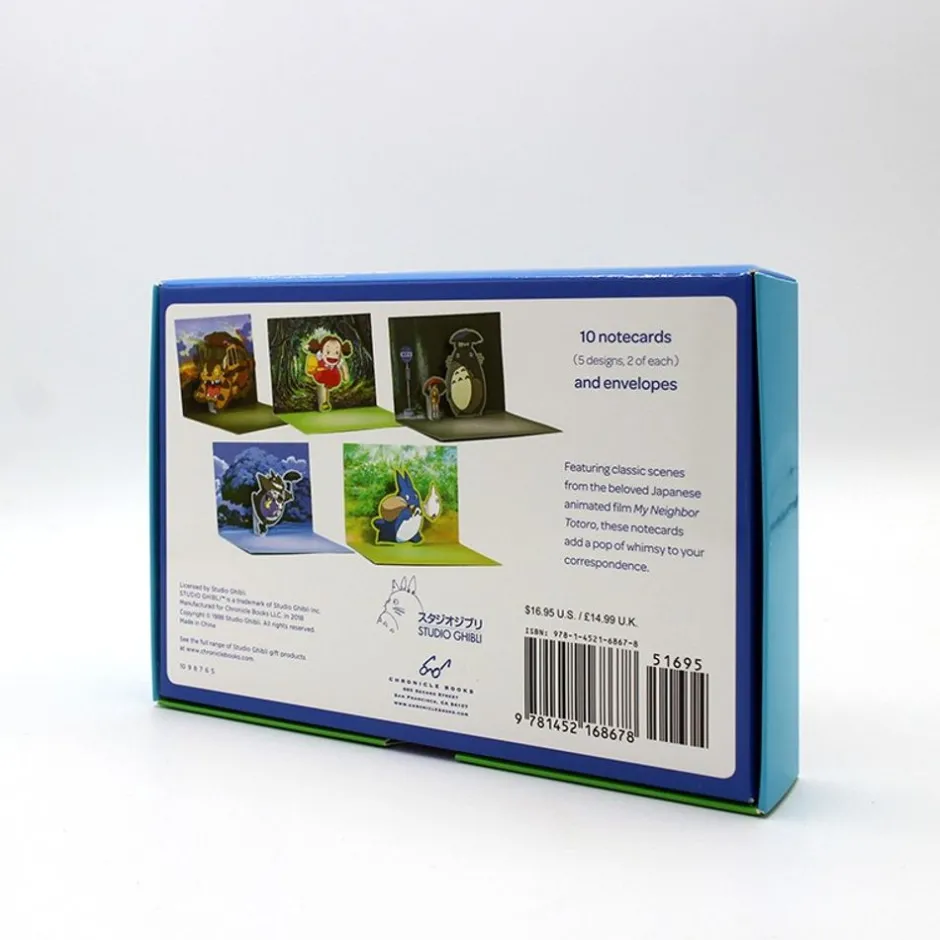 Maison Ghibli Postcards And Letter Papers-Pop-Up Notecards Set - My Neighbor Totoro