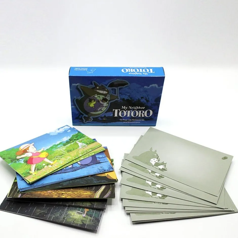 Maison Ghibli Postcards And Letter Papers-Pop-Up Notecards Set - My Neighbor Totoro