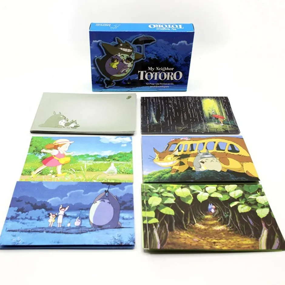 Maison Ghibli Postcards And Letter Papers-Pop-Up Notecards Set - My Neighbor Totoro