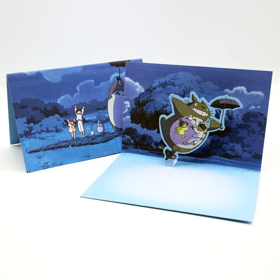 Maison Ghibli Postcards And Letter Papers-Pop-Up Notecards Set - My Neighbor Totoro