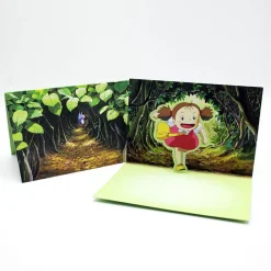 Maison Ghibli Postcards And Letter Papers-Pop-Up Notecards Set - My Neighbor Totoro