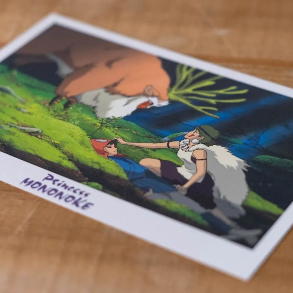 Maison Ghibli Postcards And Letter Papers-Postcard - Princesse Mononoke