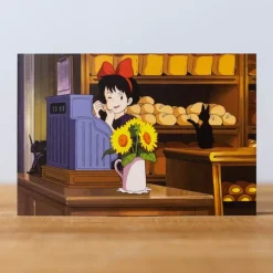 Maison Ghibli Postcards And Letter Papers-Postcard Kiki Sunflower - Kiki'S Delivery Service