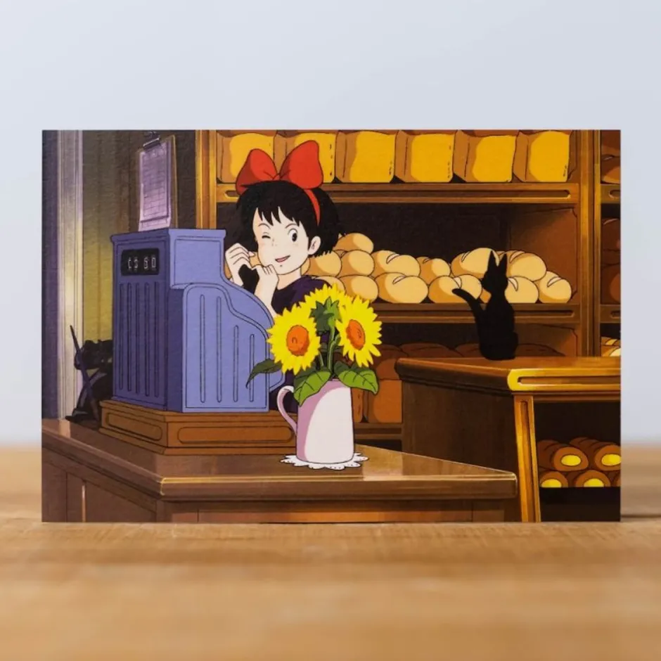 Maison Ghibli Postcards And Letter Papers-Postcard Kiki Sunflower - Kiki'S Delivery Service