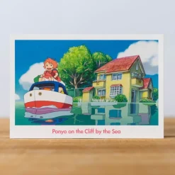 Maison Ghibli Postcards And Letter Papers-Postcard Ponyo - Ponyo On The Cliff