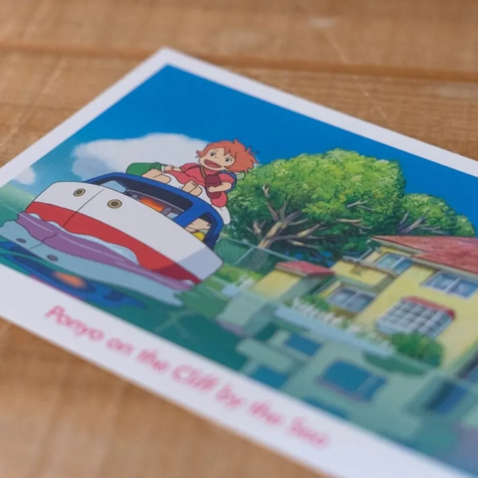 Maison Ghibli Postcards And Letter Papers-Postcard Ponyo - Ponyo On The Cliff