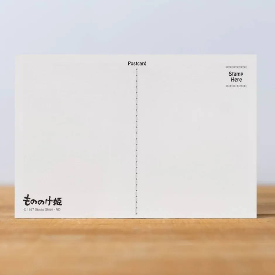 Maison Ghibli Postcards And Letter Papers-Postcard San & Ashitaka - Princess Mononoke