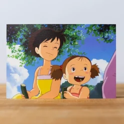 Maison Ghibli Postcards And Letter Papers-Postcard Satsuki & Mei Snack - My Neighbor Totoro