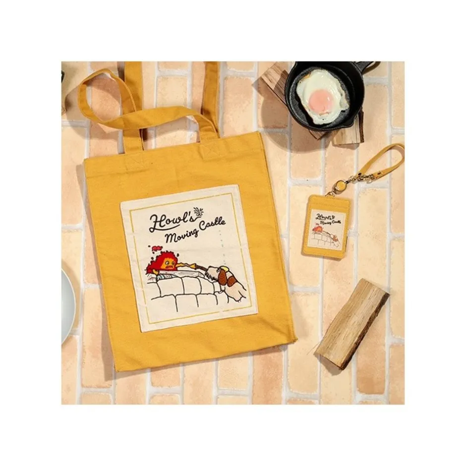 Maison Ghibli Accessories-Pouch Card Holder Calcifer & Heen - Howl'S Moving Castle