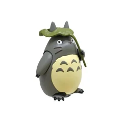 Maison Ghibli Toys-Pull Back Collection Totoro With A Leaf Umbrella - My Neighbour Totor