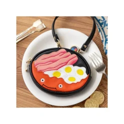 Maison Ghibli Accessories-Purse Calcifer & Bacon And Egg - Howl'S Moving Castle