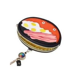 Maison Ghibli Accessories-Purse Calcifer & Bacon And Egg - Howl'S Moving Castle
