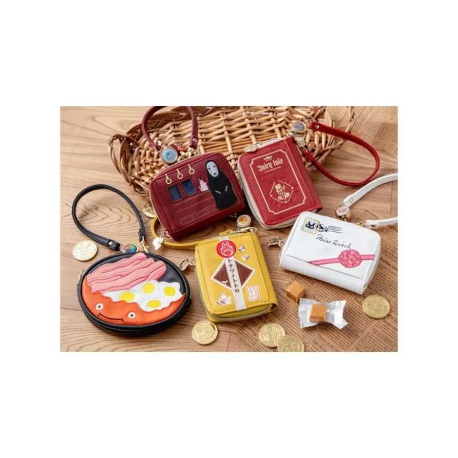 Maison Ghibli Accessories-Purse Calcifer & Bacon And Egg - Howl'S Moving Castle