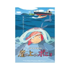 Maison Ghibli Jigsaw Puzzle-Puzzle 1000P Movie Poster - Ponyo On The Cliff