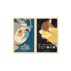 Maison Ghibli Small Equipment-Retro Stickers Catbus & Flying Totoro - My Neighbor Totoro