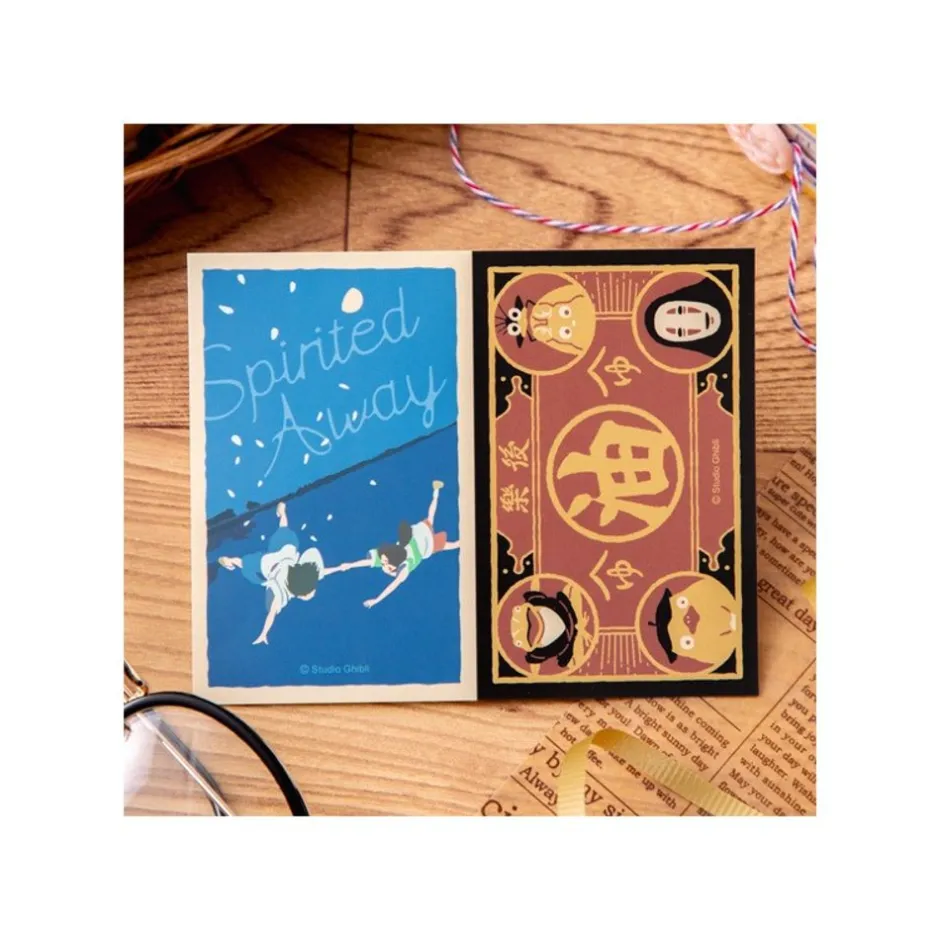 Maison Ghibli Small Equipment-Retro Stickers Chihiro And Haku & Aburaya - Spirited Away