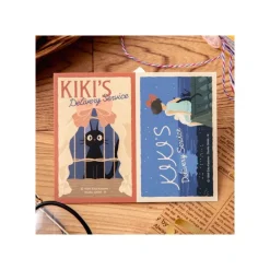 Maison Ghibli Small Equipment-Retro Stickers Kiki & Jiji - Kiki'S Delivery Service