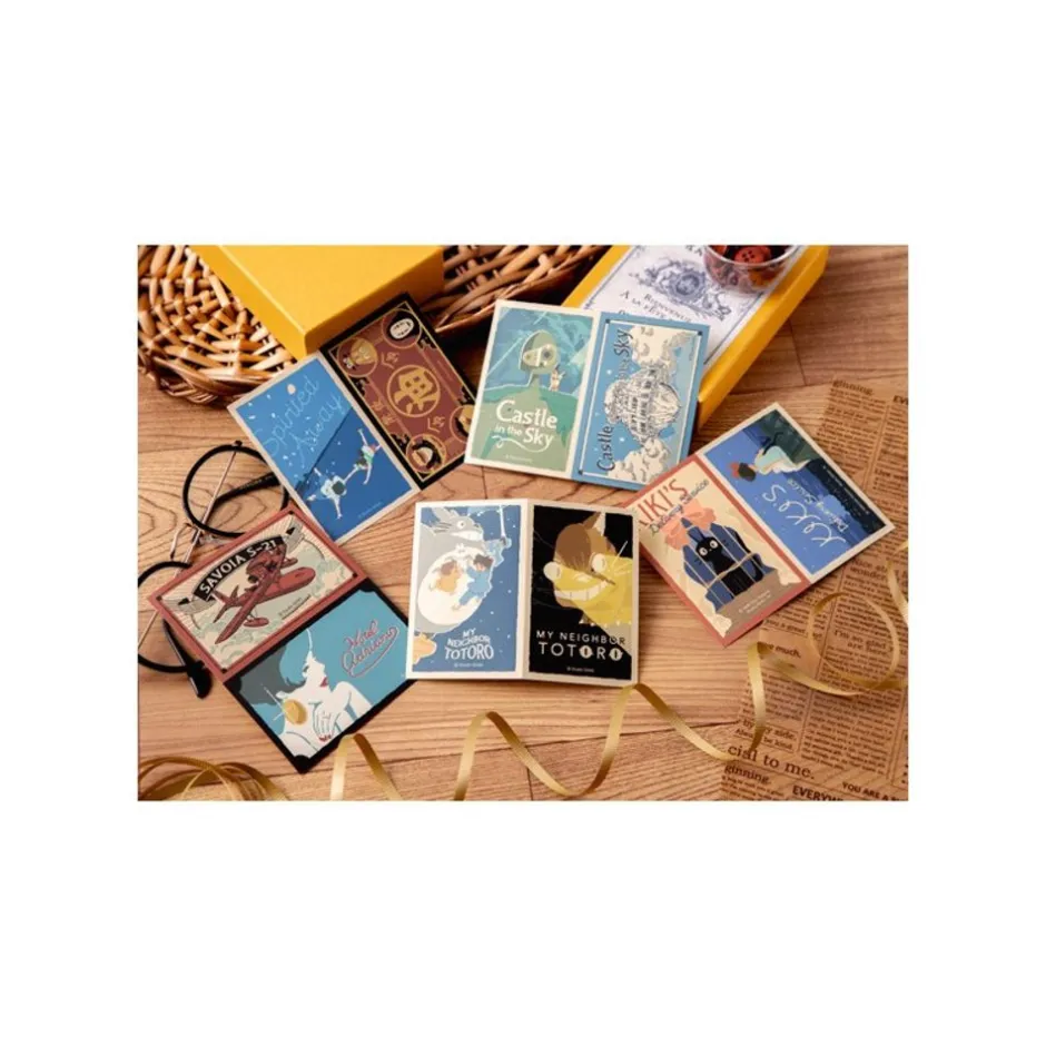 Maison Ghibli Small Equipment-Retro Stickers Kiki & Jiji - Kiki'S Delivery Service