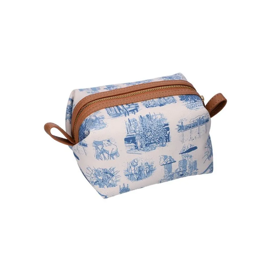 Maison Ghibli Storage-Round Toilet Bag Blue Nostalgia - Whisper Of The Heart