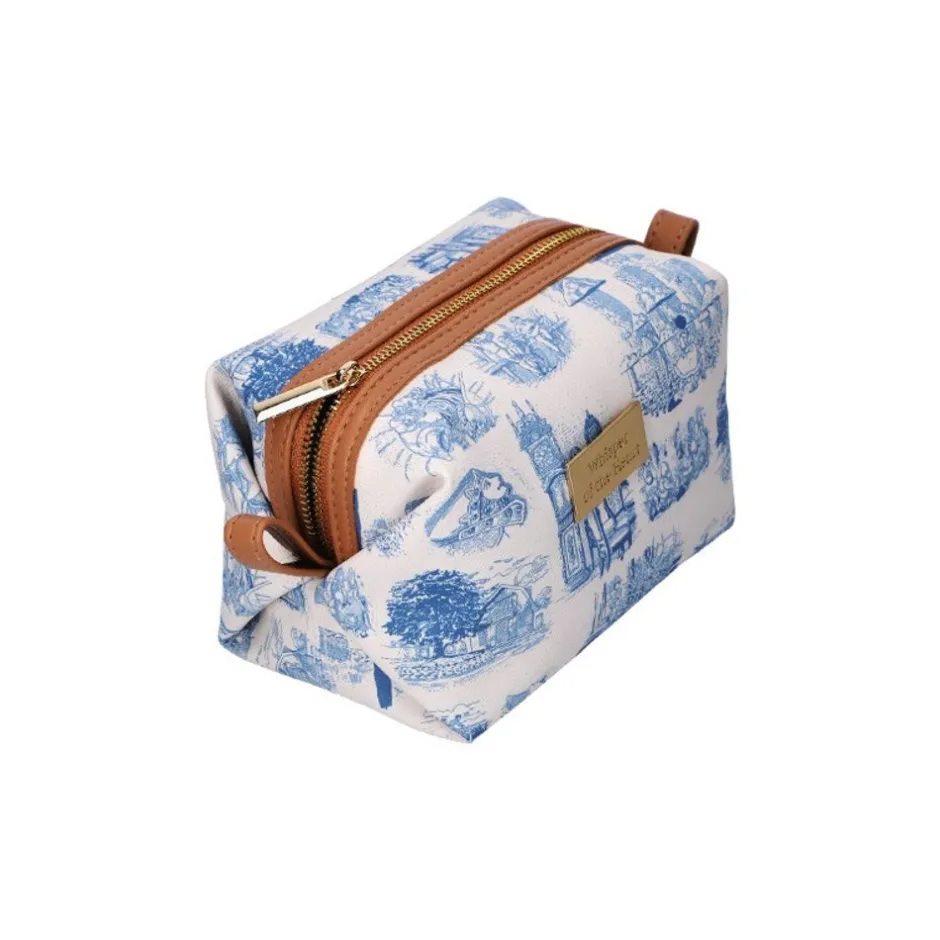 Maison Ghibli Storage-Round Toilet Bag Blue Nostalgia - Whisper Of The Heart