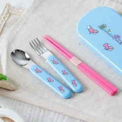 Maison Ghibli Kitchenware-Set Chopsticks Spoon Fork Ponyo In The Ocean - Ponyo On The Cliff