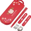 Maison Ghibli Kitchenware-Set Chopsticks Spoon Fork Mei Red - My Neighbor Totoro