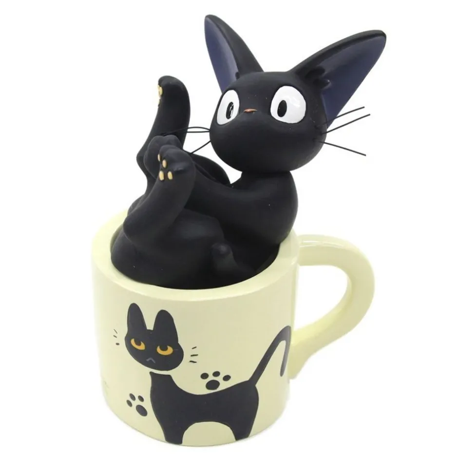 Maison Ghibli Decoration-Single Vase Jiji Flower Play - Kiki'S Delivery Service