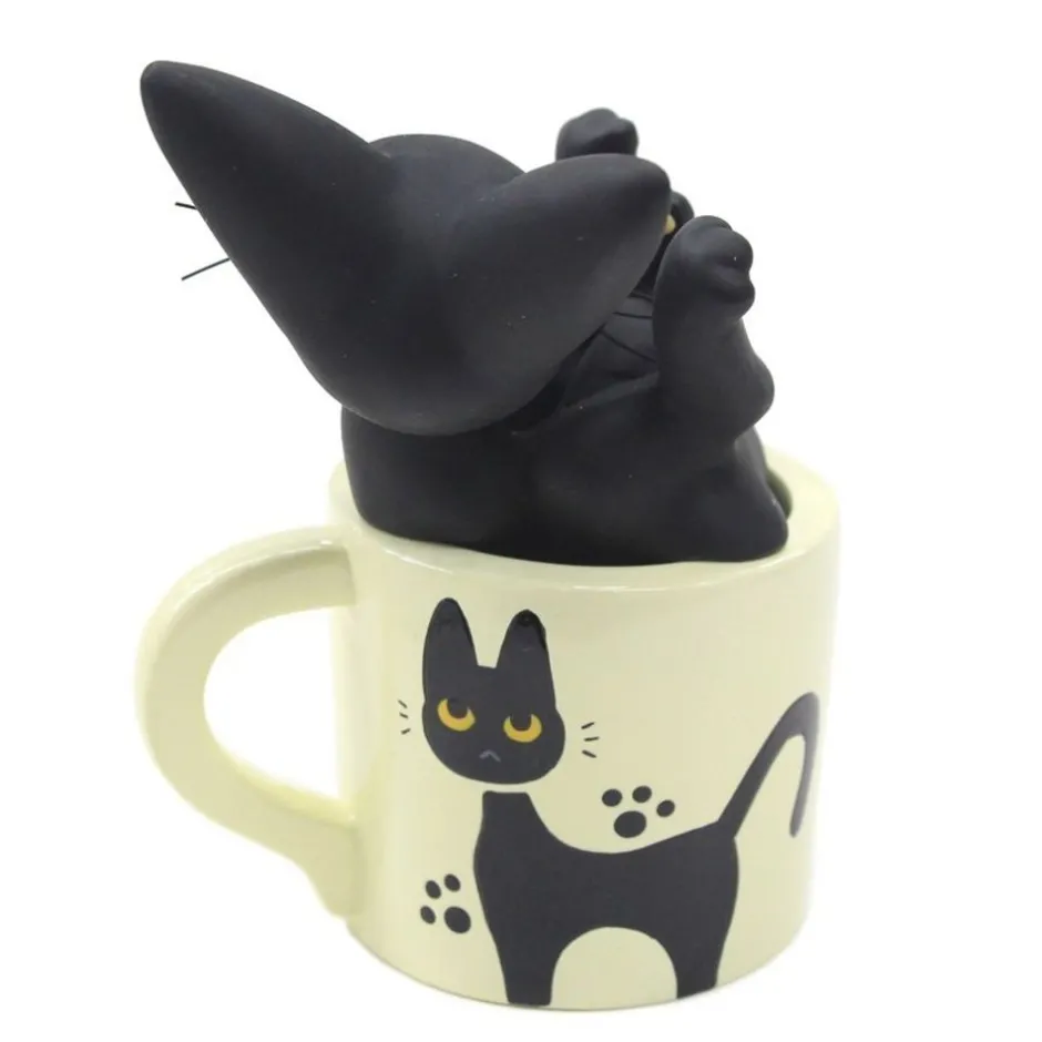 Maison Ghibli Decoration-Single Vase Jiji Flower Play - Kiki'S Delivery Service