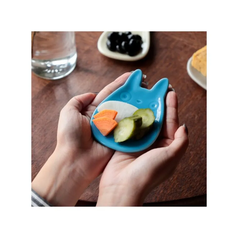 Maison Ghibli Kitchenware-Small Dessert Plate Middle Totoro Shape - My Neighbor Totoro