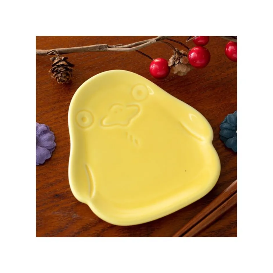 Maison Ghibli Kitchenware-Small Dessert Plate Ootori Sama Shape - Spirited Away