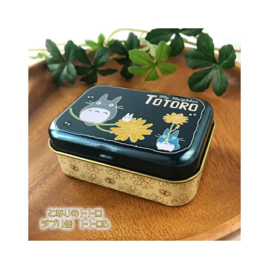 Maison Ghibli Accessories-Small Metal Box Totoro Flower - My Neighbor Totoro