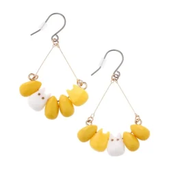 Maison Ghibli Jewellery-Small Totoro & Corn Pierced Earrings - My Neighbor Totoro