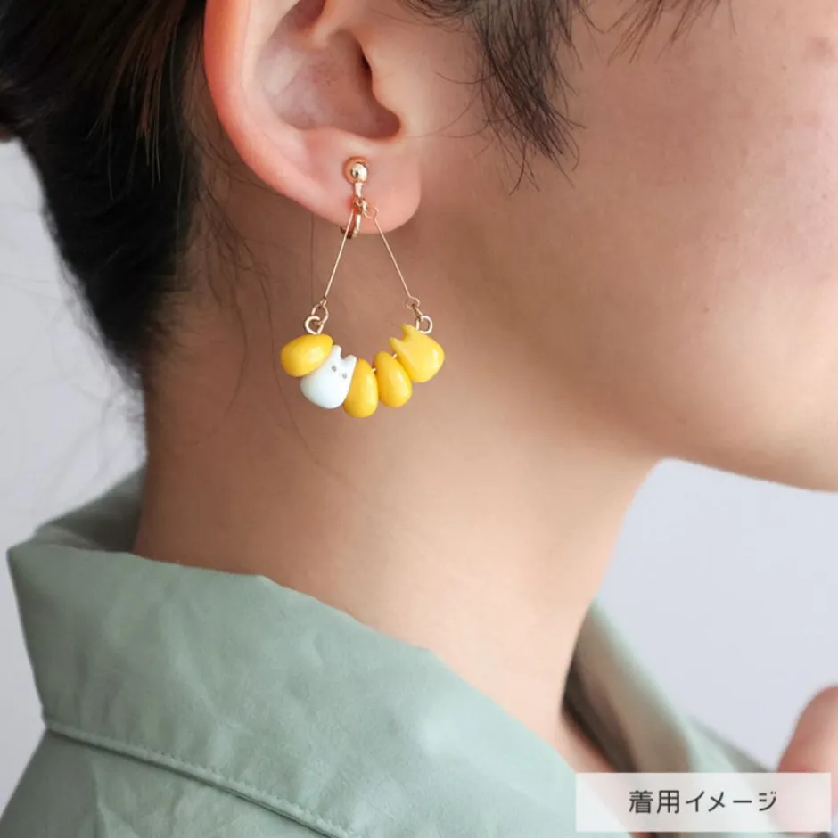 Maison Ghibli Jewellery-Small Totoro & Corn Pierced Earrings - My Neighbor Totoro