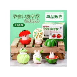 Maison Ghibli Figurines-Small Totoro & Vegetables Collect Of 6 Figurines - My Neighbor Totoro