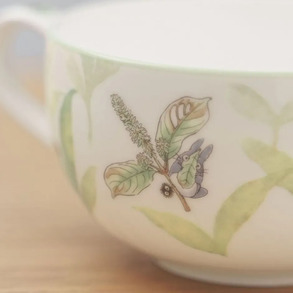 Maison Ghibli Kitchenware-Soup Mug Totoro On A Leaf - My Neighbor Totoro