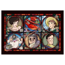 Maison Ghibli Jigsaw Puzzle-Stained Glass Puzzle 208P Characters Gallery - Porco Rosso