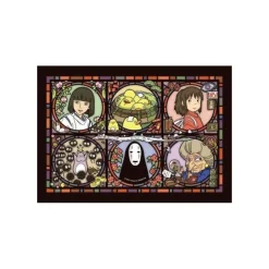 Maison Ghibli Jigsaw Puzzle-Stained Glass Puzzle 208P No Face - Spirited Away