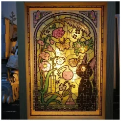 Maison Ghibli Jigsaw Puzzle-Stained Glass Puzzle 126P No Face - Spirited Away
