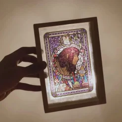 Maison Ghibli Jigsaw Puzzle-Stained Glass Puzzle 126P No Face - Spirited Away