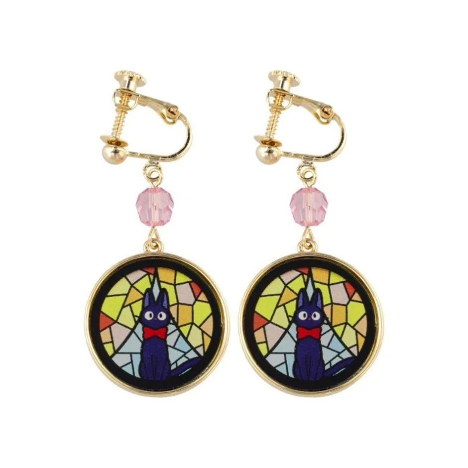 Maison Ghibli Jewellery-Stained Glass Series - Earrings Kiki- Kiki'S Delivery