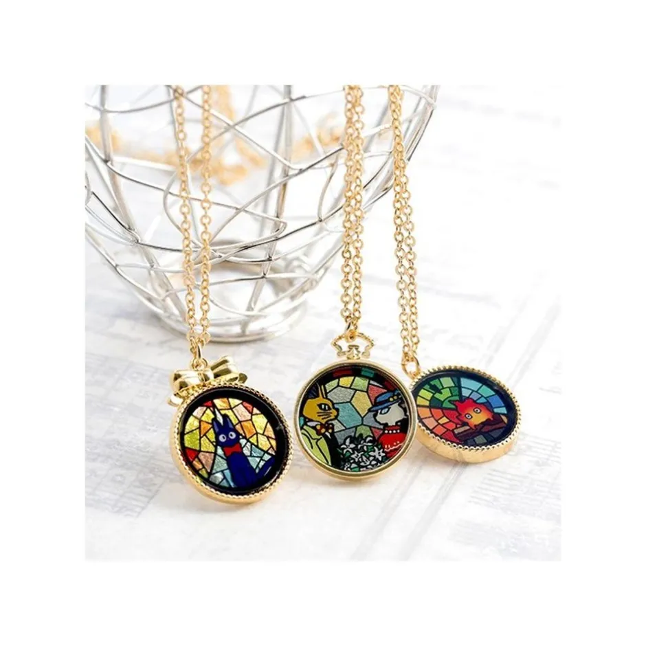 Maison Ghibli Jewellery-Stained Glass Series - Pendant Louise & Baron-Whisper Of The Heart